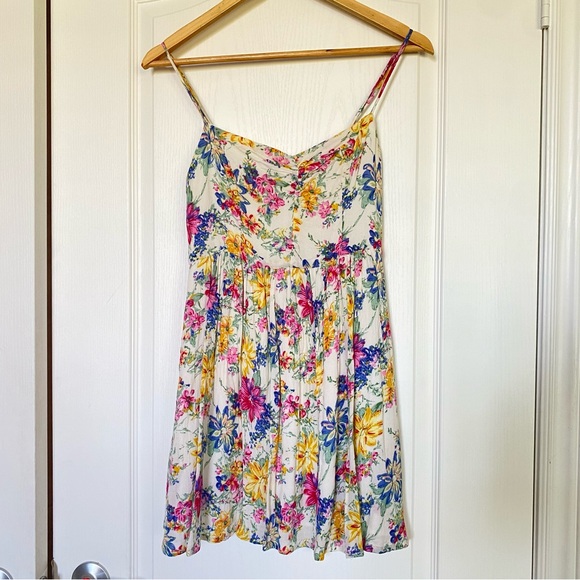 Lucca Couture Casual Summer Dress with a Bright Floral Design Size S - Picture 1 of 9